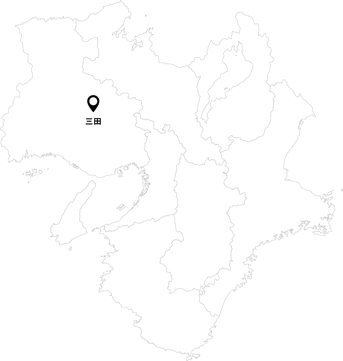 近畿地方の地図